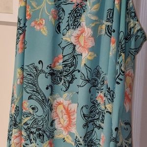 Hi low yolk neck top